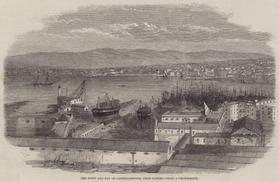 A város és a Castellammare-öböl, Nápoly közelében alkotó: Edwin Weedon
