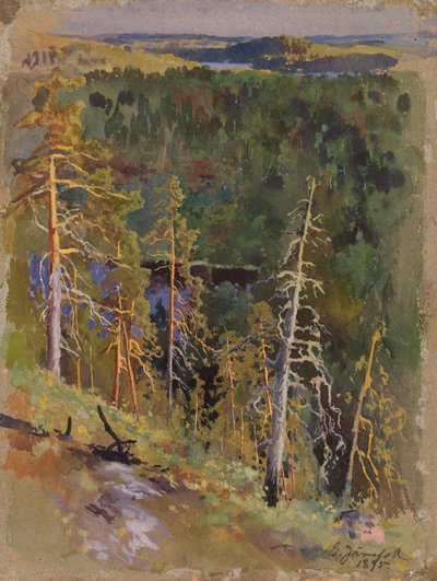 Erdei tájkép alkotó: Eero Järnefelt