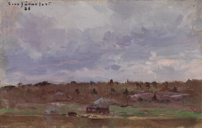 Tájképet tanyával alkotó: Eero Järnefelt