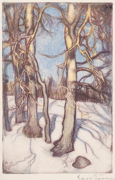 Fák télen alkotó: Eero Järnefelt