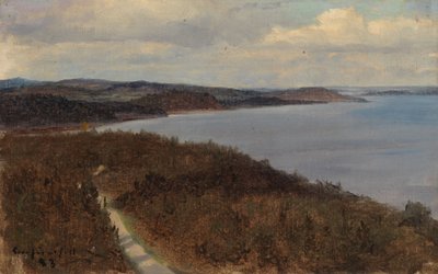 Kilátás egy tóra és hegygerincekre alkotó: Eero Järnefelt