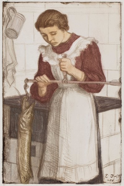 A csuka lemérése alkotó: Eero Järnefelt