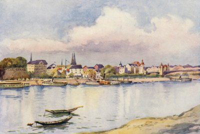 A Rajna: Bonn (színes litográfia) alkotó: Effie Jardine