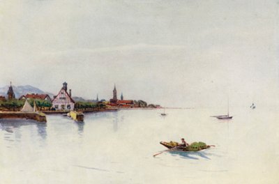 Rajna: Bregenz, Boden See, Konstanzi-tó (színes litográfia) alkotó: Effie Jardine