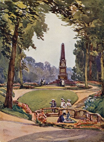 A Rajna: Homburg, a parkban (színes litográfia) alkotó: Effie Jardine
