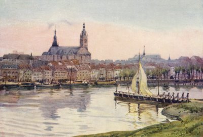 A Rajna: Nymwegen (színes litográfia) alkotó: Effie Jardine