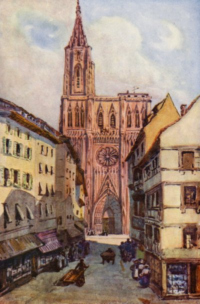 A Rajna: Strassburg (színes litográfia) alkotó: Effie Jardine