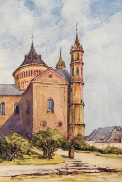 A Rajna: Worms (színes litográfia). alkotó: Effie Jardine