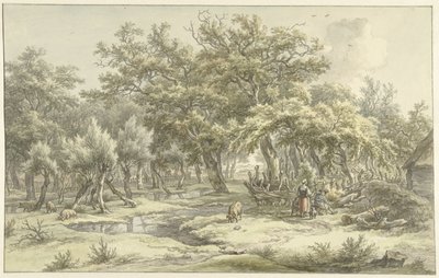 Táj az Eext közelében (Drenthe) alkotó: Egbert van Drielst