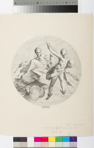 Juno (metszet) alkotó: Egbert van Panderen