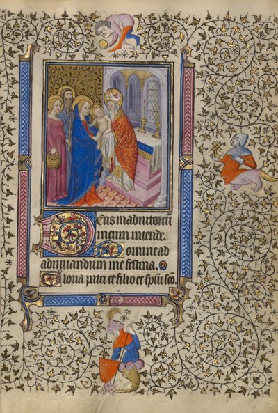 A bemutatás a templomban alkotó: Egerton Master
