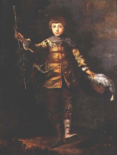Egy fában táncoló fiatal fiú portréja alkotó: Eglon Hendrick van der (attr. to) Neer