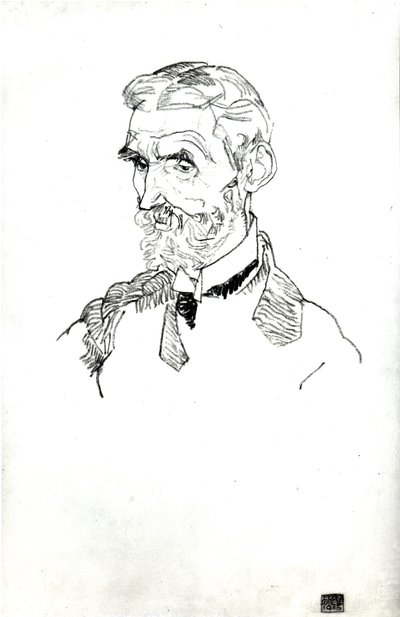 A művész apósának, Johann Harmsnak portréja, 1915 alkotó: Egon Schiele