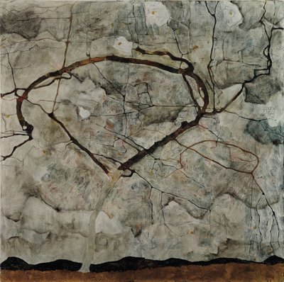 Őszi fa viharos levegőben, 1912 alkotó: Egon Schiele
