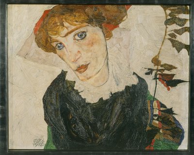 Bildnis Wally Neuzil (olaj, fa) alkotó: Egon Schiele
