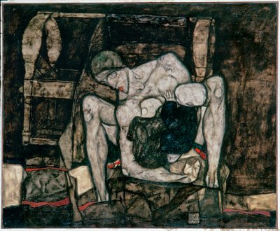 Blinde Mutter [Vak anya] (olaj, vászon) alkotó: Egon Schiele