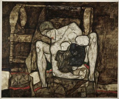 Blinde Mutter Vak anya (olaj, vászon) alkotó: Egon Schiele