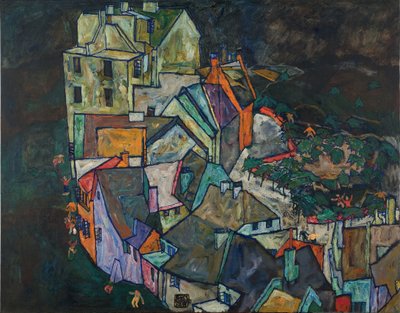 Házak félholdja III alkotó: Egon Schiele