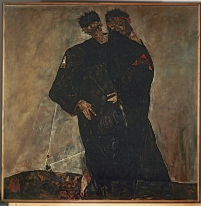 Die Eremiten (olaj, vászon) alkotó: Egon Schiele