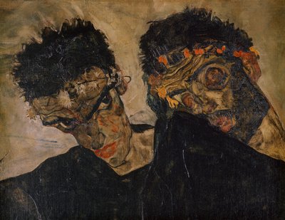 Die Eremiten (olaj, vászon) alkotó: Egon Schiele