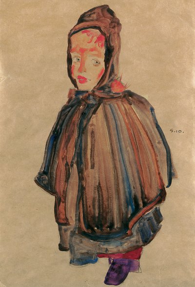 Csuklyás lány, 1910 alkotó: Egon Schiele