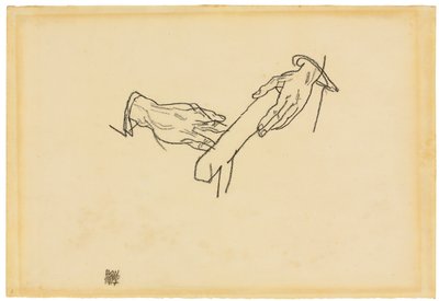 Handstudy, Dr. Viktor Ritter von Bauer, 1917 alkotó: Egon Schiele