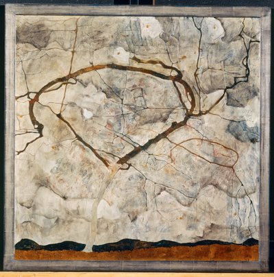 Őszi fa mozgó levegőben, Őszi fa ... alkotó: Egon Schiele