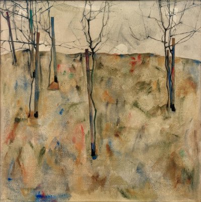 Csupasz fák alkotó: Egon Schiele