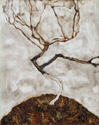 Kis fa késő ősszel alkotó: Egon Schiele