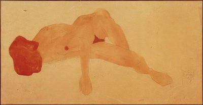Fekvő női akt alkotó: Egon Schiele