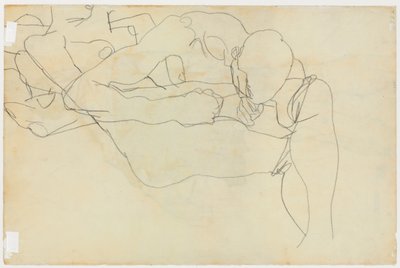Szerelmesek, 1913 alkotó: Egon Schiele