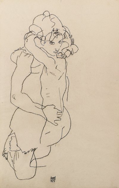 Anya és gyermek alkotó: Egon Schiele