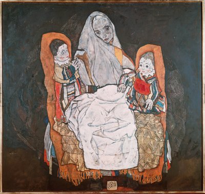 Anya két gyermekével, III alkotó: Egon Schiele