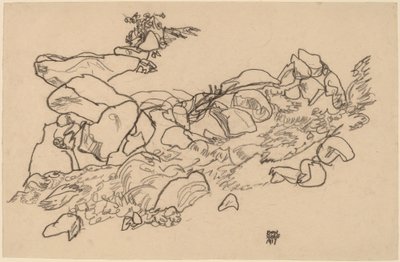 Hegyi patak alkotó: Egon Schiele