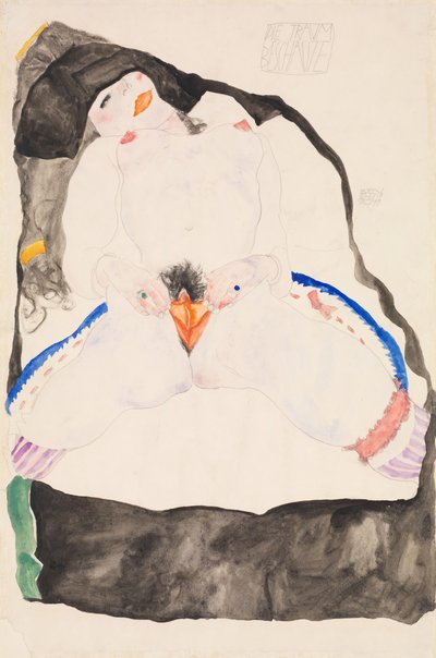 Álomban megfigyelve, 1911. alkotó: Egon Schiele