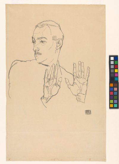 Arthur Roessler portréja alkotó: Egon Schiele