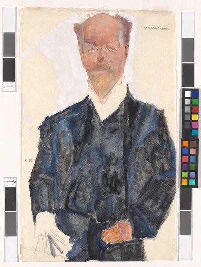 Otto Wagner portréja alkotó: Egon Schiele