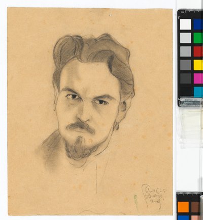 Anton Peschka portrétvázlata alkotó: Egon Schiele