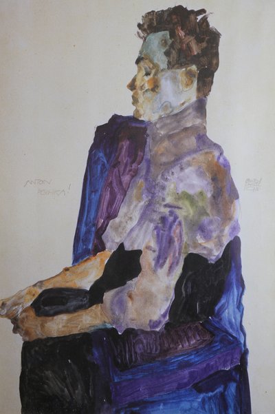 Anton Peschka portréja, 1911. alkotó: Egon Schiele