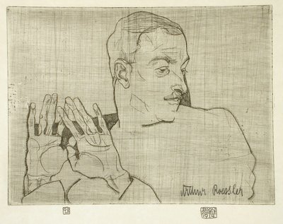 Arthur Roessler portréja alkotó: Egon Schiele
