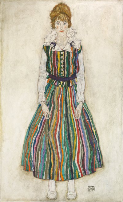 Edith (a művész felesége) portréja  alkotó: Egon Schiele