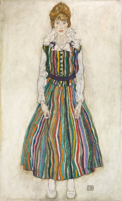 Edith, a művész feleségének portréja, 1915 alkotó: Egon Schiele
