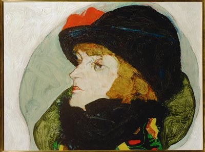 Ida Roessler portréja (olaj, fa) alkotó: Egon Schiele