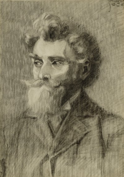 Férfi portréja; Manerportré, 1907 alkotó: Egon Schiele