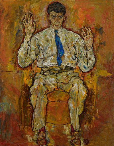 Gütersloh párizsi portréja (1887-1973) alkotó: Egon Schiele