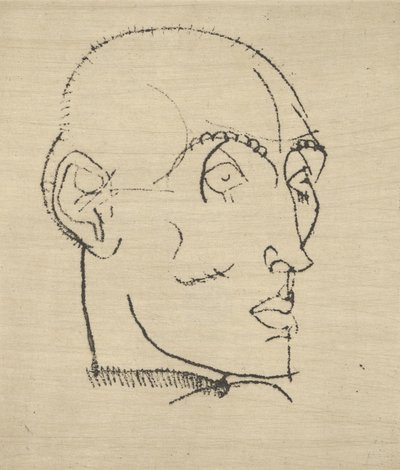 Férfi portré, 1914. alkotó: Egon Schiele