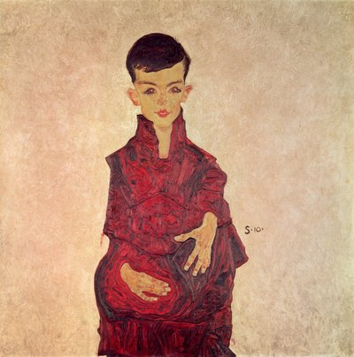 Rainerbub (Herbert Rainer körülbelül 6 éves portréja) 1910 alkotó: Egon Schiele