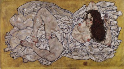 Fekvő nő, 1917 alkotó: Egon Schiele