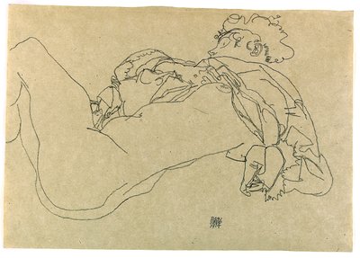 Fekvő női akt, 1914 alkotó: Egon Schiele