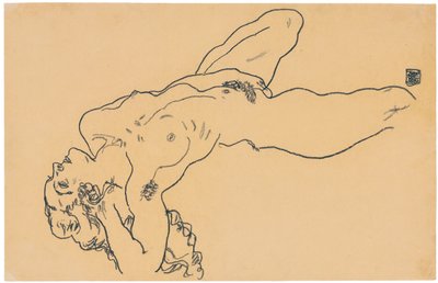 Fekvő akt, 1918 alkotó: Egon Schiele